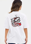 "Hangover" white short sleeved t-shirt