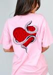 "SAPPORO" Pink short sleeved t-shirt
