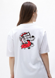 "Hangover" white short sleeved t-shirt