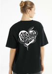 "THE SNAKE PROTECTOR" Black short sleeve t-shirt