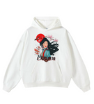 "YOSHINO" white hoodie