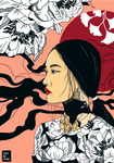 "Bloody Moon" Art Print